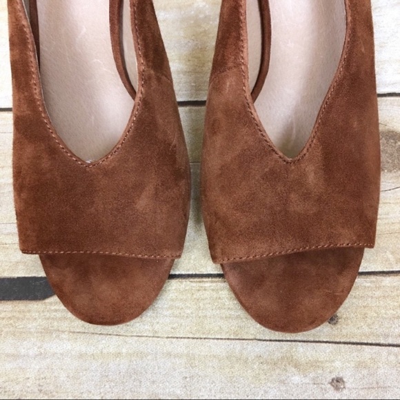 Madewell The Alana Slingback Suede Block Heels - Picture 7 of 8